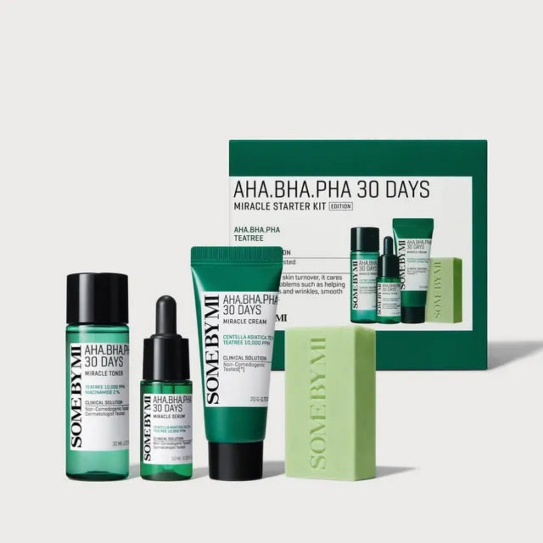 Kit démarrage Some By Mi AHA BHA PHA 30 jours miracle anti-acné K-Beauty