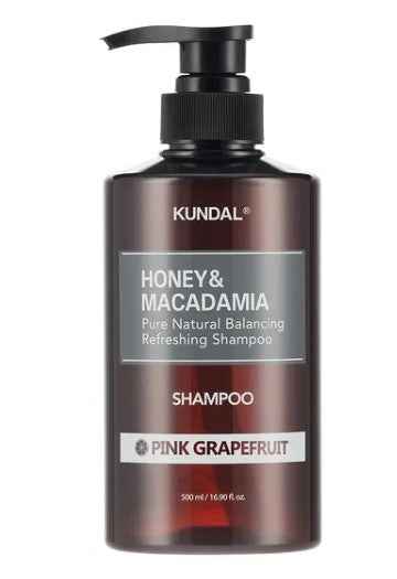 KUNDAL Shampoing miel et macadamia Pamplemousse rose 500ml