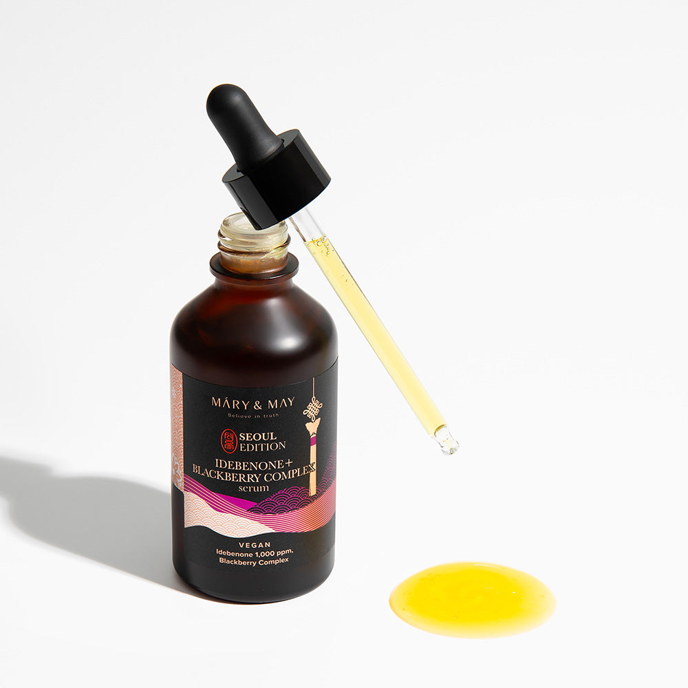 Sérum antioxydant coréen MARY & MAY idebenone mûres 80ml anti-âge